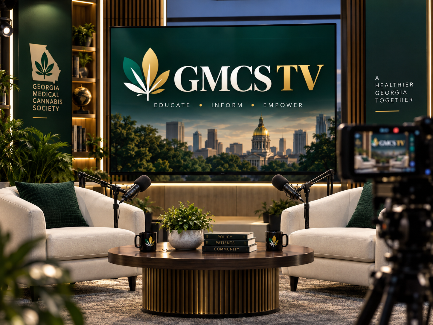 Angela Weston, host of GMCS TV — free medical cannabis education media